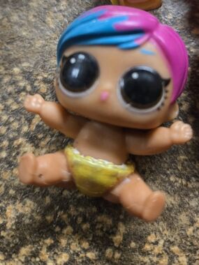 L.O.L. Surprise! Doll with Pink and Blue Hair and Yellow Outfit